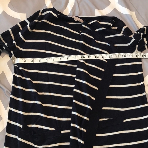 Gap cotton striped draped cardigan pockets size medium - Picture 6 of 8